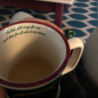 Vinegar Water in a Christmas Mug